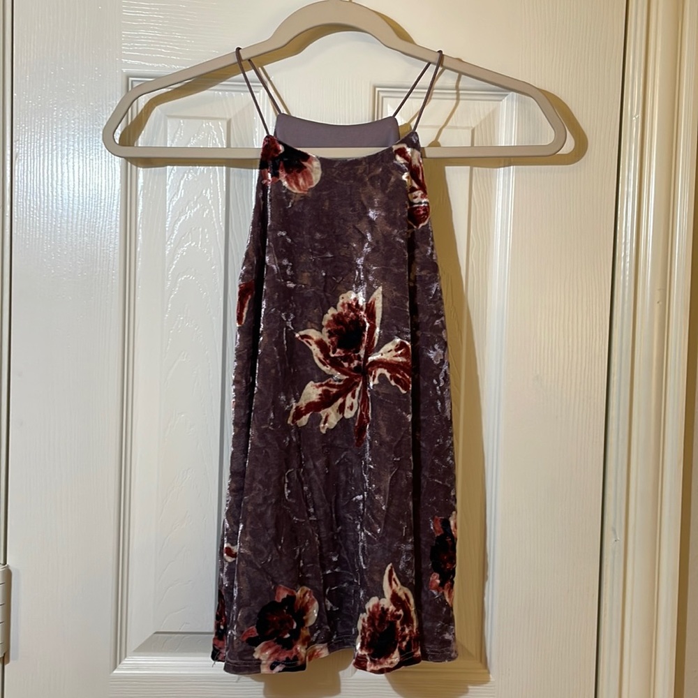 Francesca’s Lavender Floral Blouse